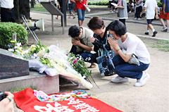 原爆の犠牲となった損保従業員ための損保原爆犠牲者慰霊祭